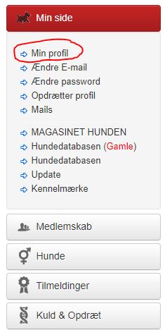 Guide til ejer-oplysninger på hundeweb